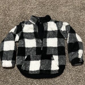 Little Bipsy Plaid Sherpa Pullover